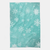 Linge De Cuisine Flèches blanches Turquoises (Vertical)