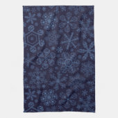 Linge De Cuisine Flèches bleues sur bleu (Vertical)