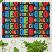 Linge De Cuisine Flèches de géocacheur colorées (Plié)