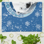 Linge De Cuisine Flèches de neige Ours Polaire Art Nouveau (Plié)