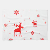 Linge De Cuisine Flèches de neige simples et modernes (Horizontal)