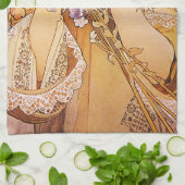 Linge De Cuisine Fleur Alphonse Mucha (Plié)