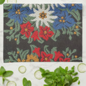 Linge De Cuisine Fleur alpine suisse Edelweiss (Plié)