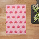 Linge De Cuisine Fleur Aptenia rose Motif sans couture sur<br><div class="desc">Motif sans couture de la fleur d'Aptenia imprimé sur la serviette de cuisine. Les couleurs de la fleur Aptenia sont des pétales roses et des pistil et étamines jaunes. Serviette de cuisine design fleurie pour les amateurs de fleurs ou de nature.</div>