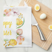 Linge De Cuisine fleur aquarelle (Quart Plié)