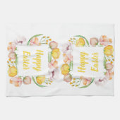 Linge De Cuisine fleur aquarelle (Horizontal)