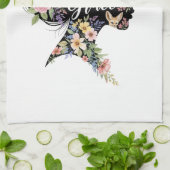 Linge De Cuisine Fleur avec Grace Elégant Floral Inspirational Art (Plié)