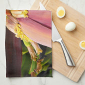 Linge De Cuisine Fleur banane (Quart Plié)