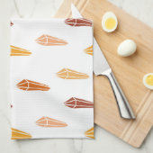 Linge De Cuisine Fleur blanche (Quart Plié)