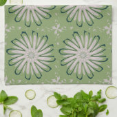Linge De Cuisine Fleur blanche simple (Plié)