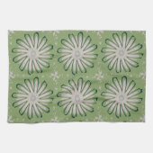 Linge De Cuisine Fleur blanche simple (Horizontal)