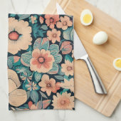 Linge De Cuisine Fleur bohème (Quart Plié)