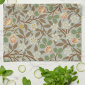 Linge De Cuisine Fleur botanique de trèfle William Morris (Plié)