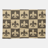 Linge De Cuisine Fleur Brown de lis (Horizontal)