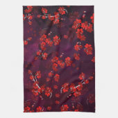 Linge De Cuisine Fleur cerise 3 (Vertical)