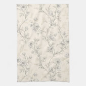 Linge De Cuisine Fleur Chic Crème (Vertical)