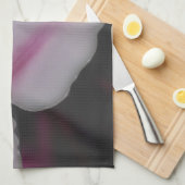 Linge De Cuisine Fleur Clematis Blanche Et Rose (Quart Plié)