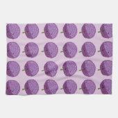 Linge De Cuisine Fleur d'Allium violet Fleur Floral (Horizontal)