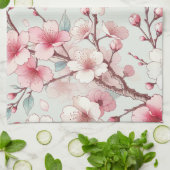 Linge De Cuisine Fleur de cerise (Plié)