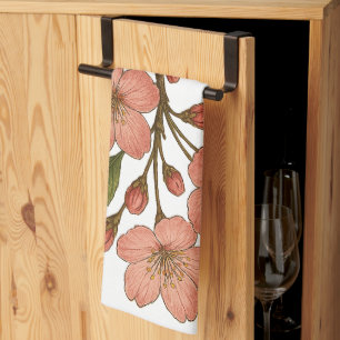 Linge De Cuisine Fleur de cerisier vintage