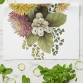 Linge De Cuisine Fleur de chrysanthème mère florale (Plié)