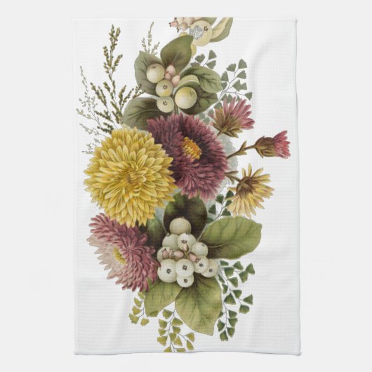 Linge De Cuisine Fleur de chrysanthème mère florale (Vertical)