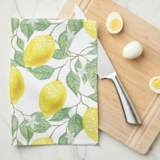 Linge De Cuisine Fleur de citron (Quart Plié)