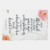 Linge De Cuisine Fleur de confiance dans le Seigneur (Horizontal)