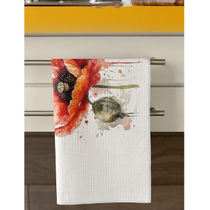 Linge De Cuisine Fleur de Crimson