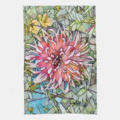 LINGE DE CUISINE FLEUR DE DAHLIA (Vertical)