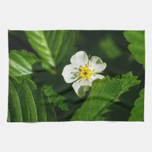 Linge De Cuisine Fleur de fraises sauvages