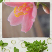 Linge De Cuisine Fleur de Jatropha Rose Clair (Plié)