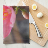 Linge De Cuisine Fleur de Jatropha Rose Clair (Quart Plié)