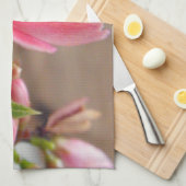 Linge De Cuisine Fleur de Jatropha Rose Clair (Quart Plié)