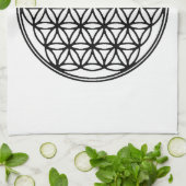 Linge De Cuisine Fleur De La Grille De Vie (Plié)