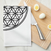 Linge De Cuisine Fleur De La Grille De Vie (Quart Plié)