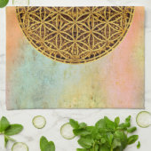 Linge De Cuisine Fleur de la vie / Blume des Lebens - médaille d'or (Plié)