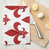 Linge De Cuisine Fleur de lis Motif Classic (Quart Plié)