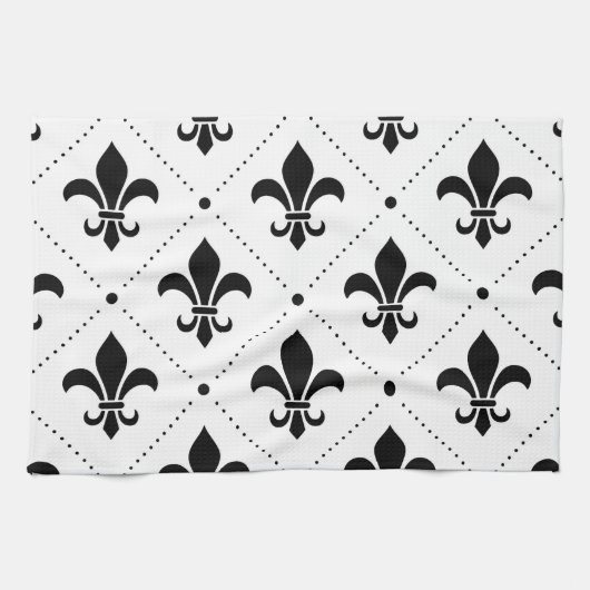 Linge De Cuisine Fleur De Lis Pattern (Horizontal)