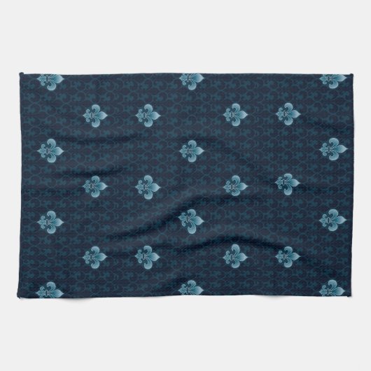 Linge De Cuisine Fleur De Lis Pattern (Horizontal)