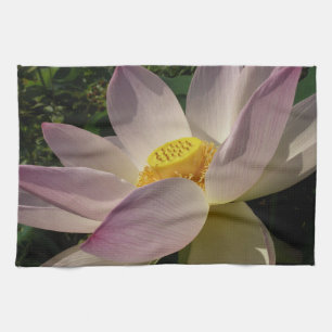 Linge De Cuisine Fleur de lotus rose III Florale d'été