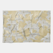 Linge De Cuisine Fleur de Lys Blanche Glam 3a (Horizontal)