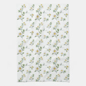 Linge De Cuisine Fleur de marguerite blanche (Vertical)