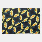 Linge De Cuisine Fleur de marguerite jaune gros Motif (Horizontal)