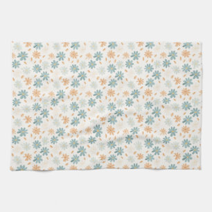 Linge De Cuisine Fleur de marguerite transparente en bleu, orange e