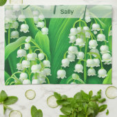 Linge De Cuisine Fleur de naissance May Lilly de la vallée (Plié)