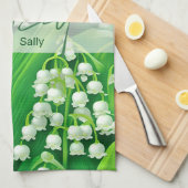 Linge De Cuisine Fleur de naissance May Lilly de la vallée (Quart Plié)