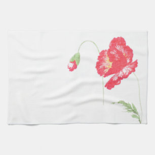 Linge De Cuisine Fleur de pavot sauvage