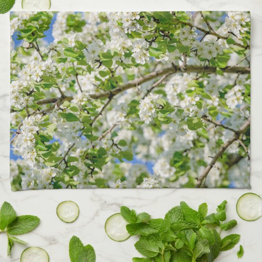 Linge De Cuisine Fleur de pomme de crabe (Plié)