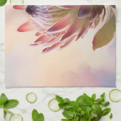 Linge De Cuisine Fleur de Proteas Aquarelle Rêveuse (Plié)